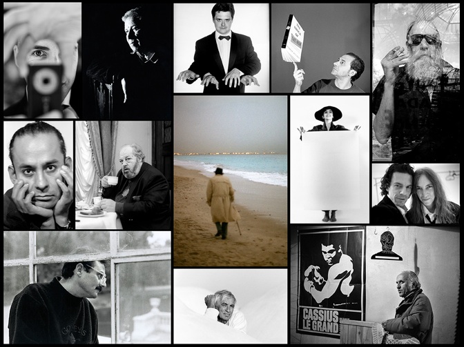 Fotografía, mural de retratos de Artistas