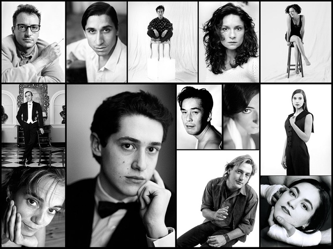 Mural de retratos en gran formato